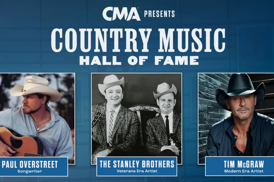 Paul Overstreet, The Stanley Brothers and Tim McGraw Announced as the Country Music Hall of Fame Class of 2026