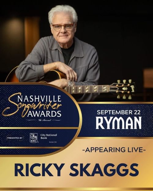Ricky Skaggs to Perform at the 9th Annual NSAI Nashville Songwriter Awards on Sep. 22